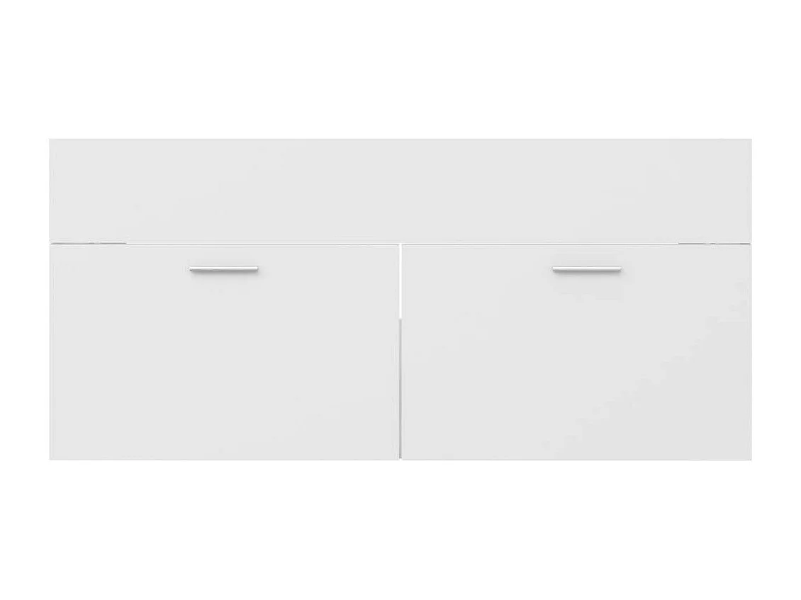 Armoire d'évier Blanc 100x38,5x46