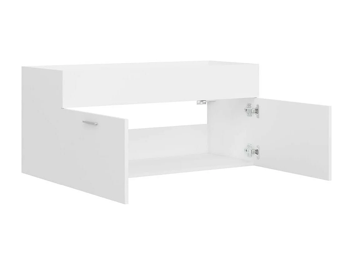 Armoire d'évier Blanc 100x38,5x46