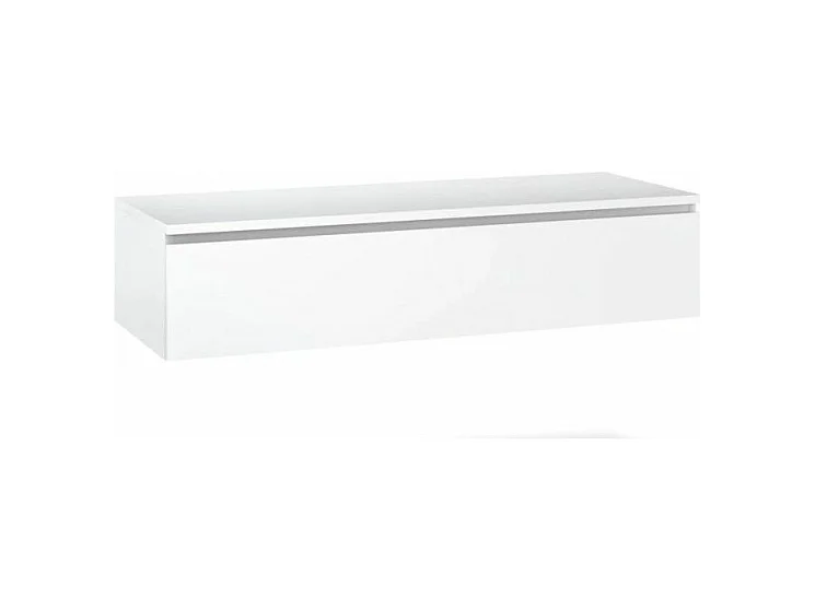 Lichthouten badkamermeubelset met plank en LED-spiegel Kyo L 165 cm
