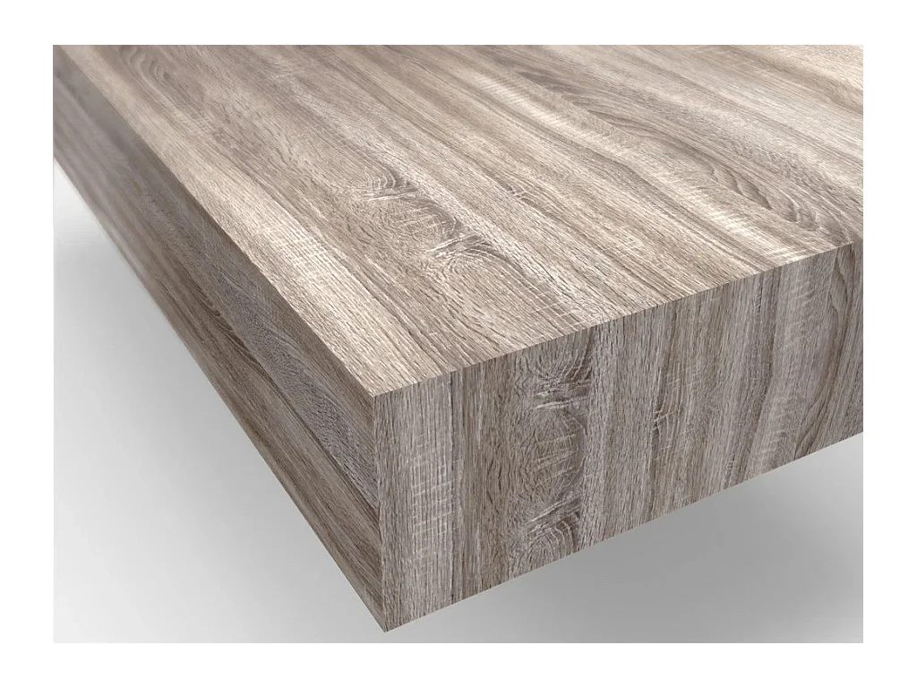 Lichthouten badkamermeubelset met plank en LED-spiegel Kyo L 165 cm