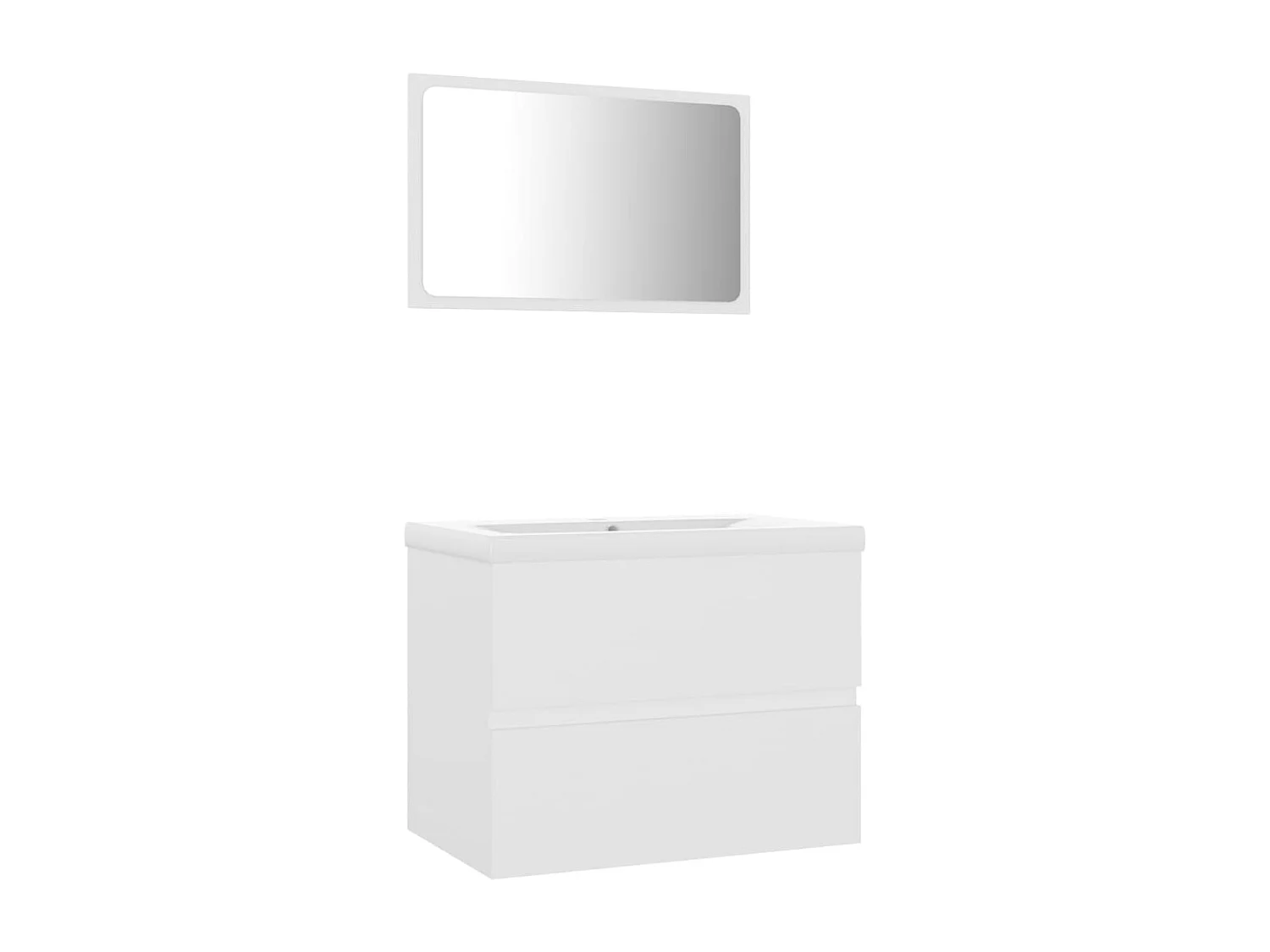 Ensemble de meubles de salle de bain Blanc 75