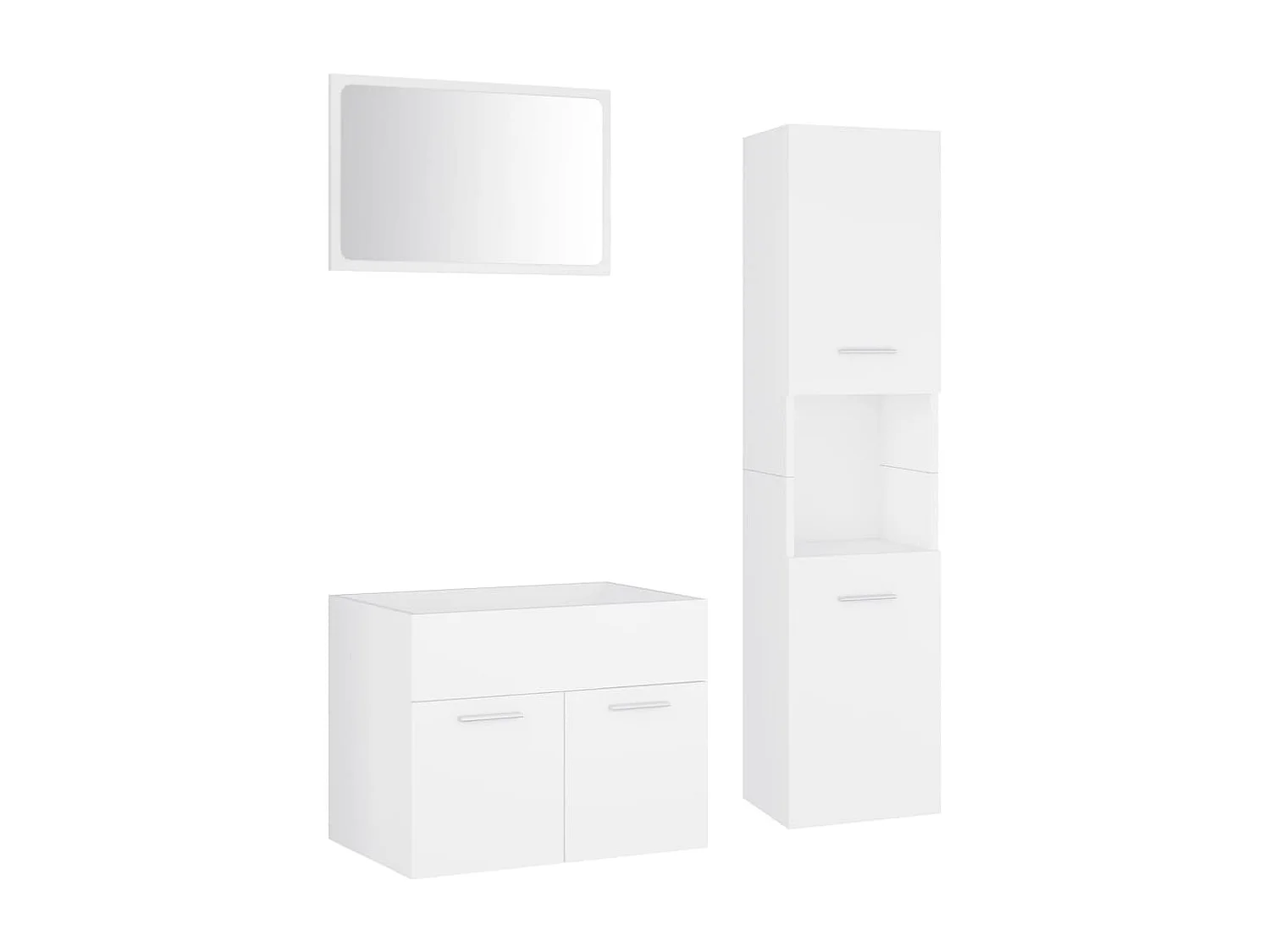 Ensemble de meubles de salle de bain Blanc 45