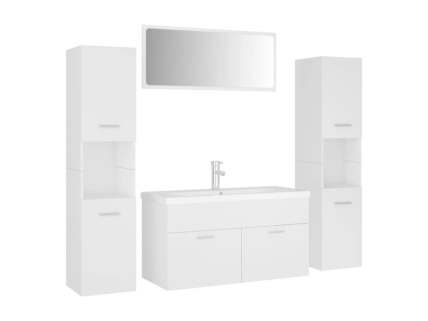 Ensemble de meubles de salle de bain Blanc