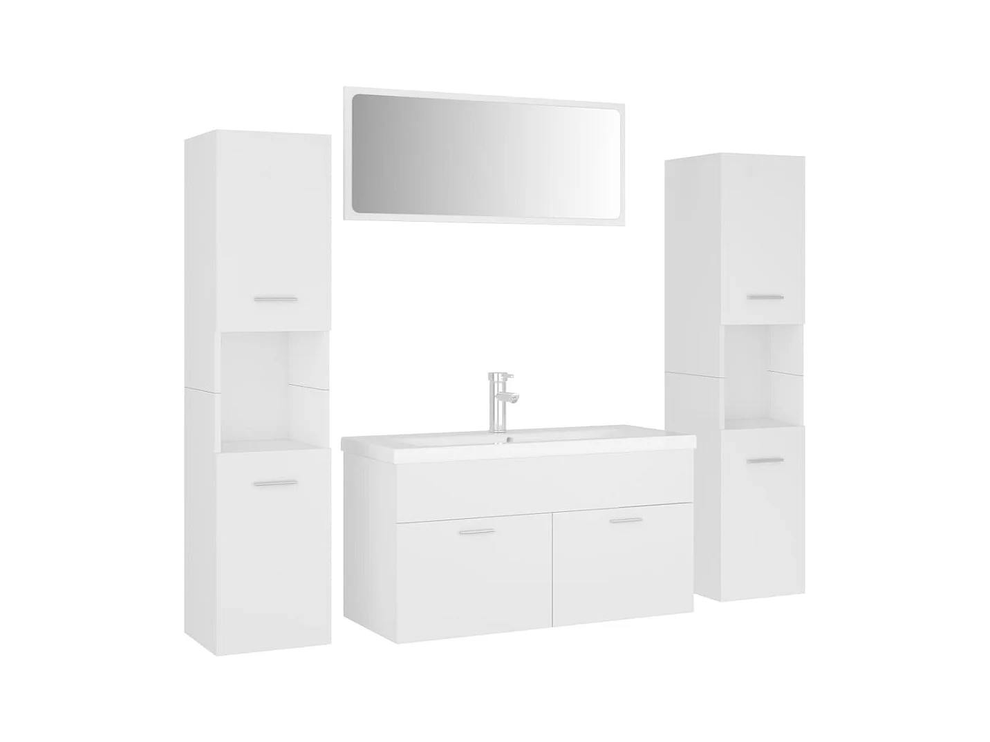 Ensemble de meubles de salle de bain Blanc