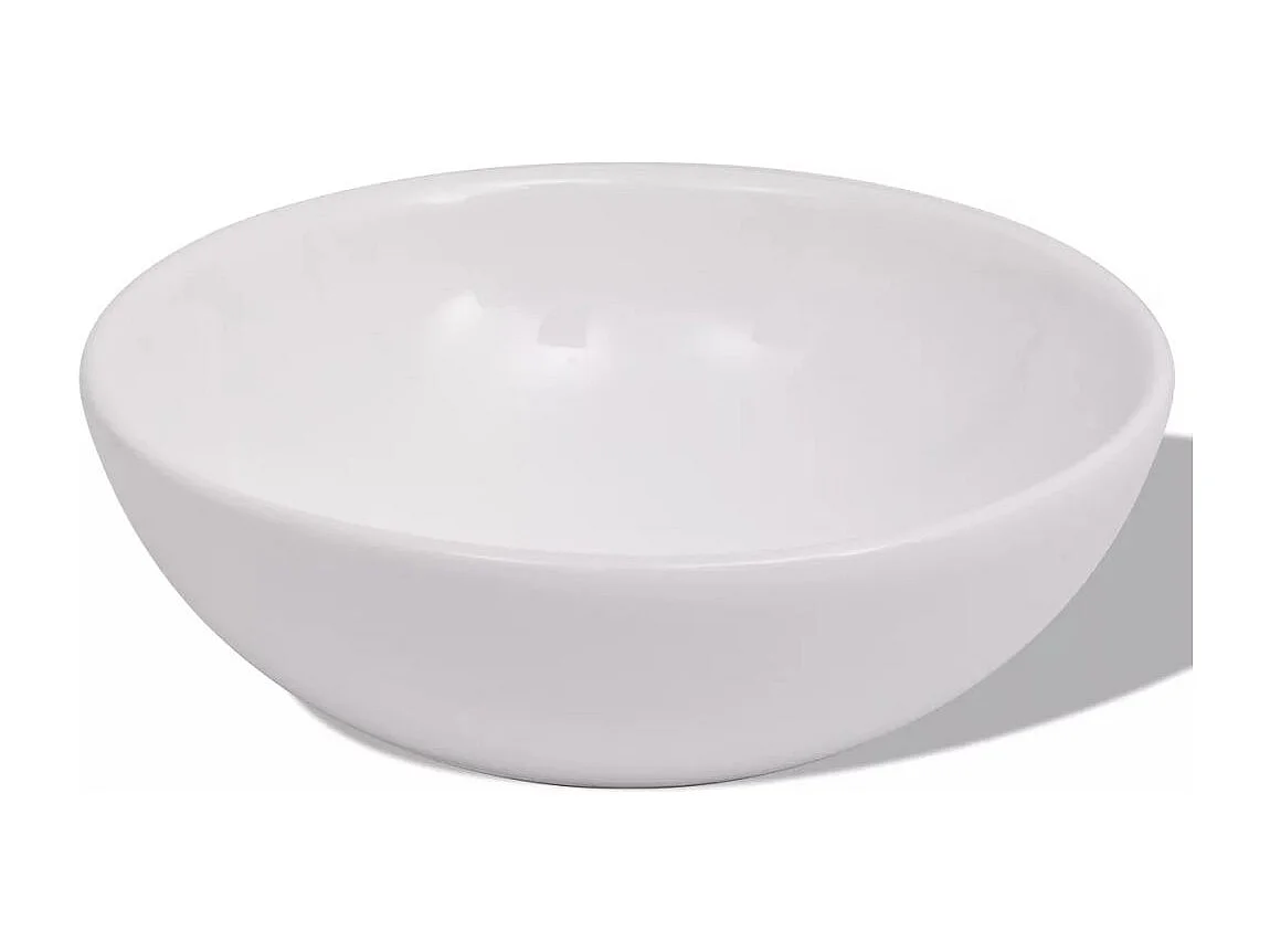 Meuble de salle de bain 4 pcs avec lavabo et robinet Beige