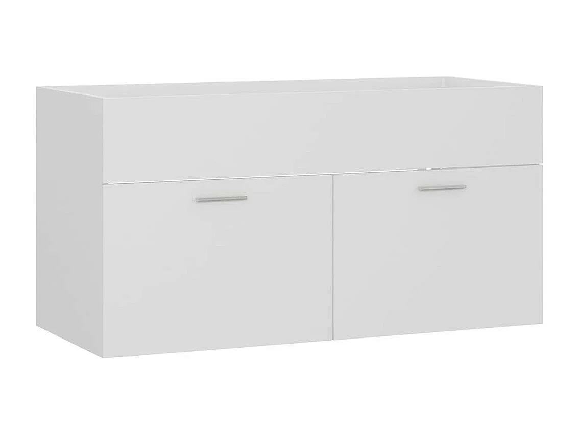 Ensemble de meubles de salle de bain Blanc 5