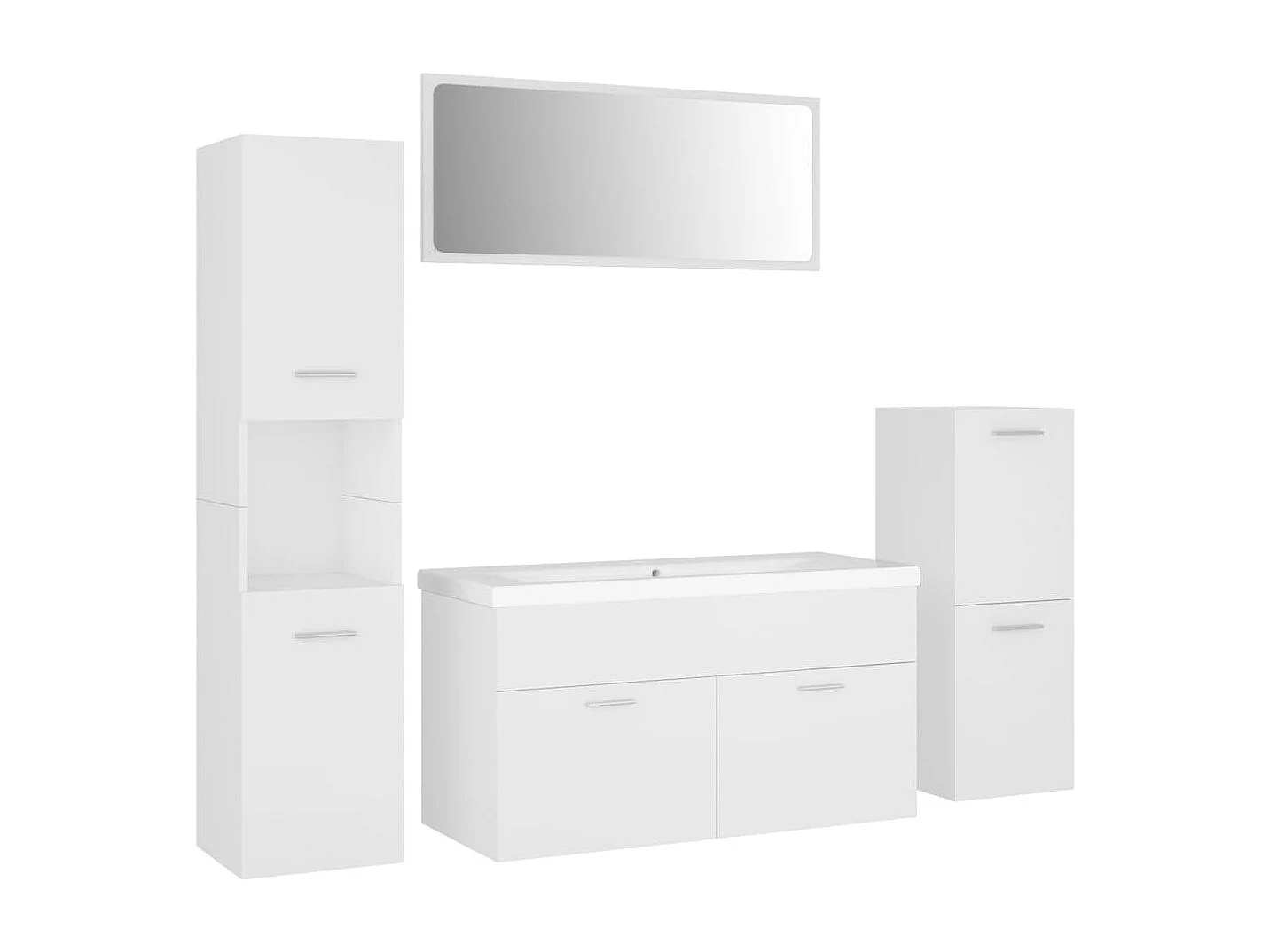 Ensemble de meubles de salle de bain Blanc 53