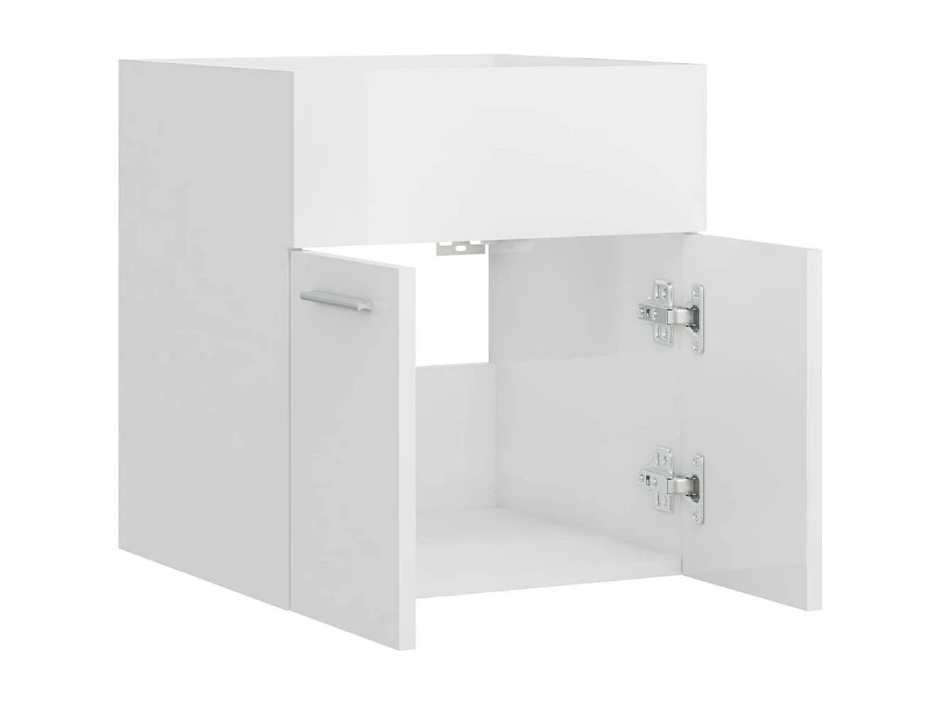 Armoire d'évier Blanc brillant 41x38,5x46
