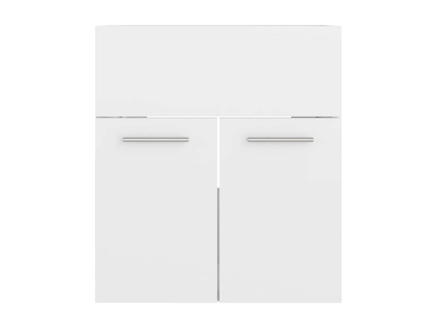 Armoire d'évier Blanc brillant 41x38,5x46
