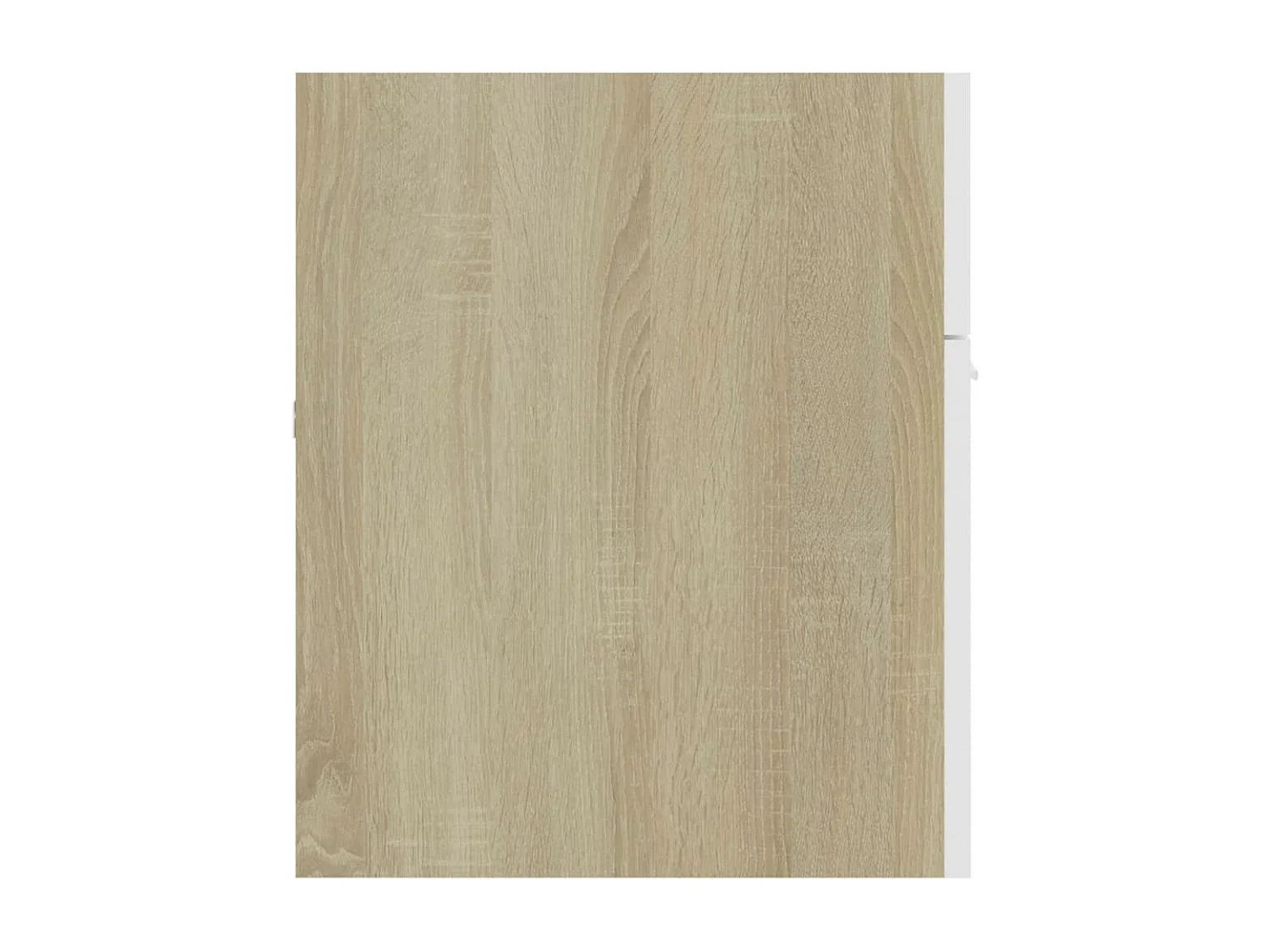 Armoire d'évier Blanc et chêne sonoma 100x38,5x46