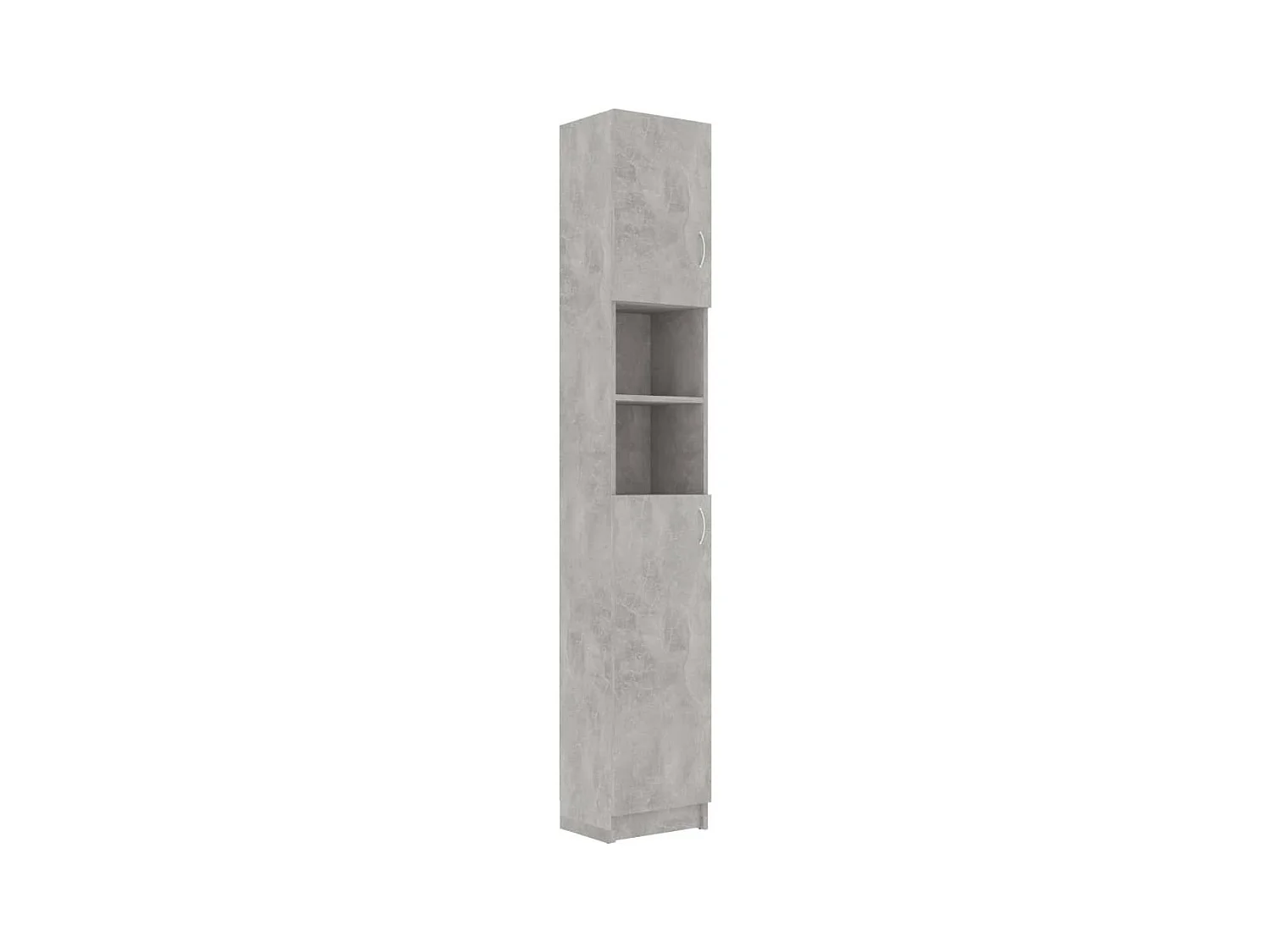 Badkamerkast 32x25,5x190 cm bewerkt hout betongrijs