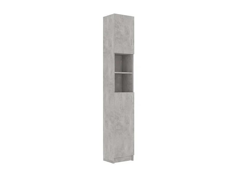 Armoire de salle de bain Gris béton 32x25,5x190