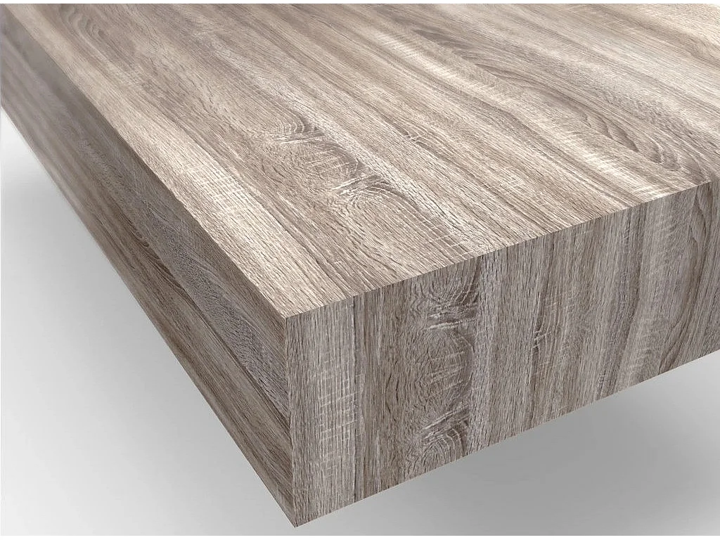 Ensemble meuble de salle de bain bois clair double vasque et miroir à LED Kyo L 120cm