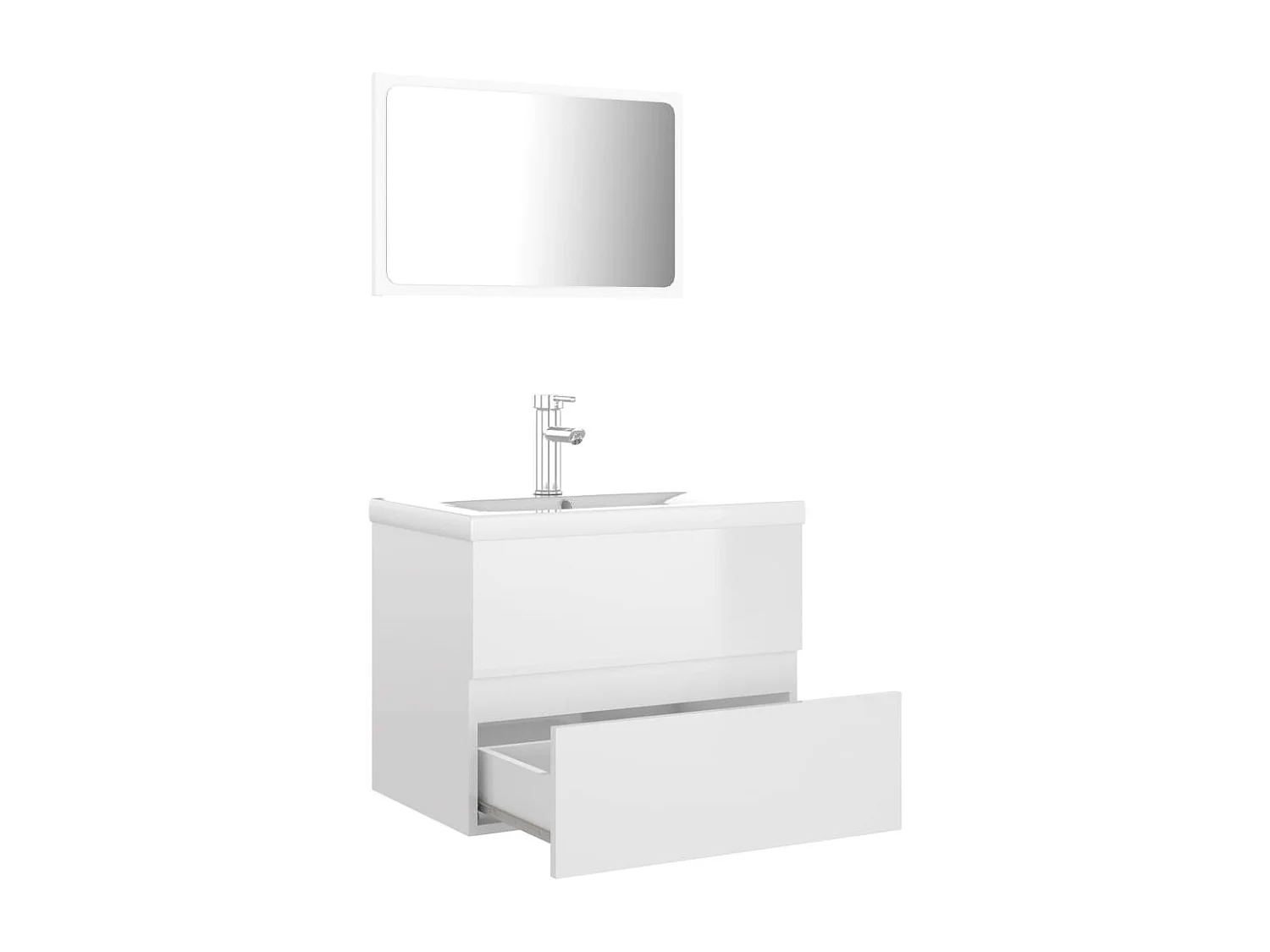 Ensemble de meubles de salle de bain Blanc brillant 71
