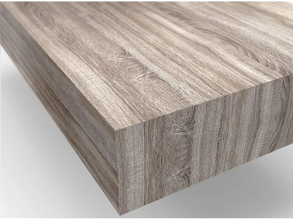 Ensemble meuble de salle de bain bois clair double vasque et miroir lumineux Kyo L 165cm