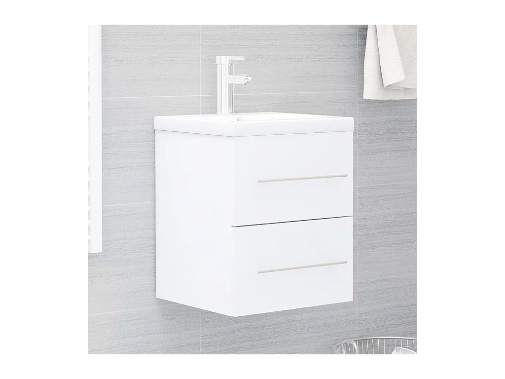 Armoire d'évier Blanc 41x38,5x48