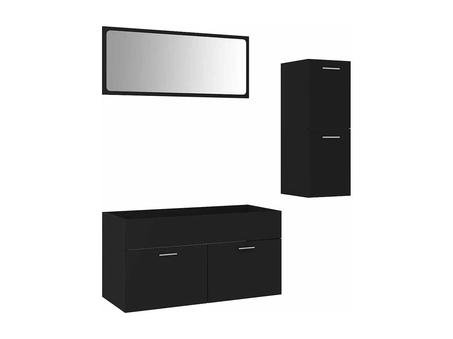 Ensemble de meubles de salle de bain Noir