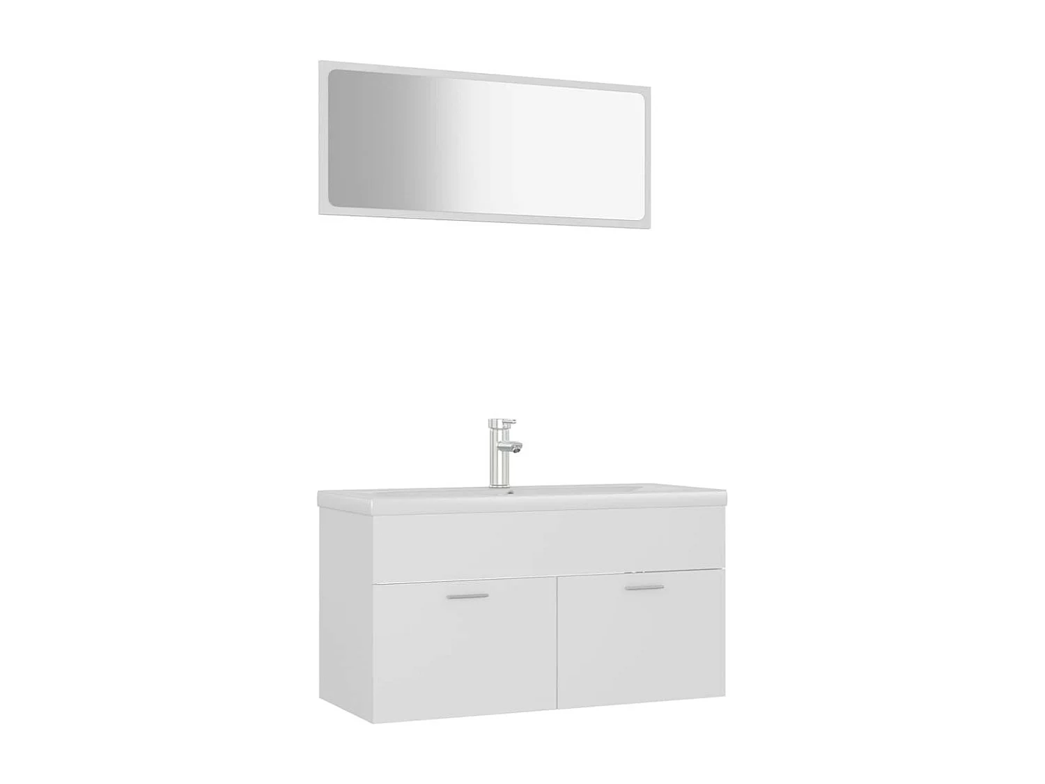 Ensemble de meubles de salle de bain Blanc 28