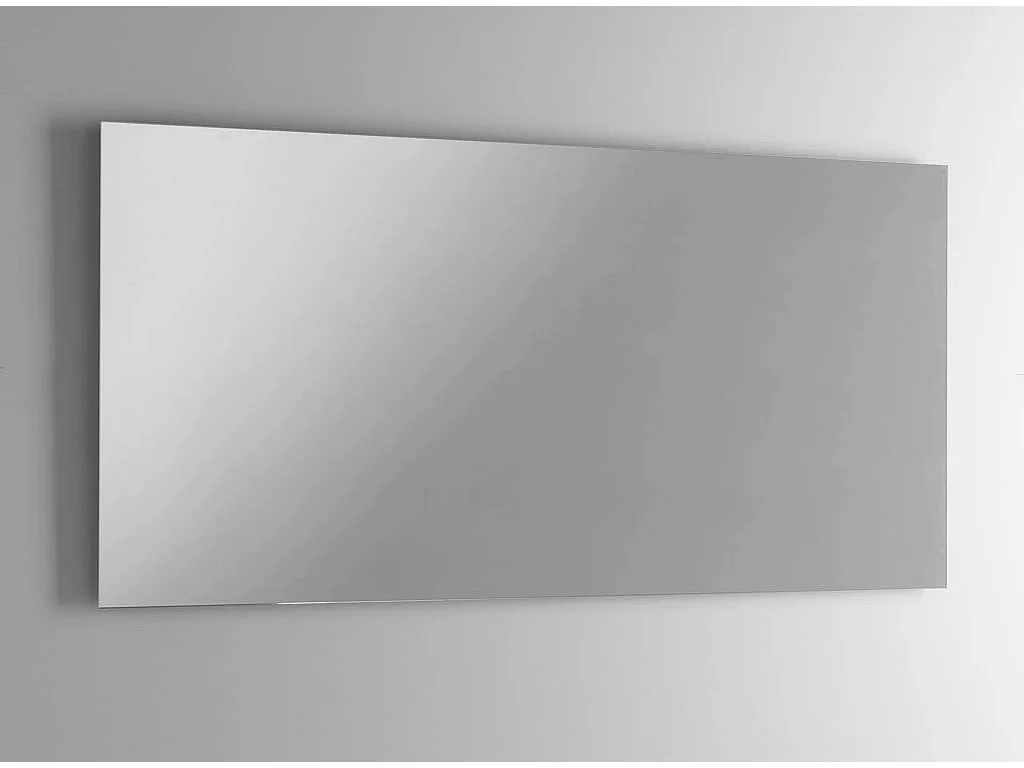 Ensemble meuble de salle de bain 6 tiroirs bois marron foncé et miroir Malo L 120cm