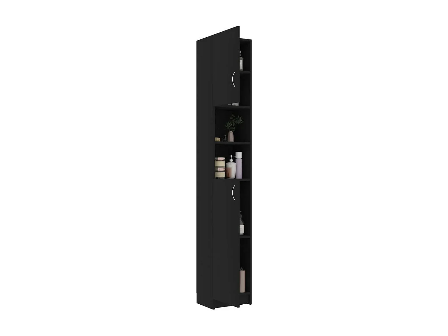 Armoire de salle de bain Noir 32x25,5x190
