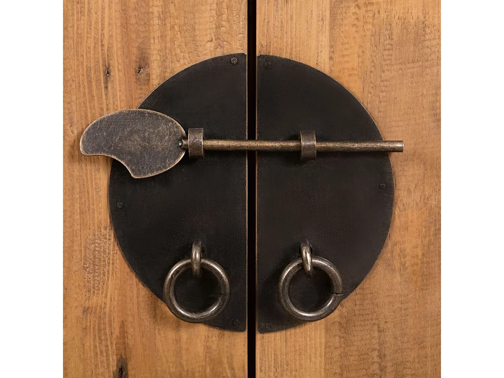 Ensemble de salle de bains 5 pcs Pinède solide recyclée