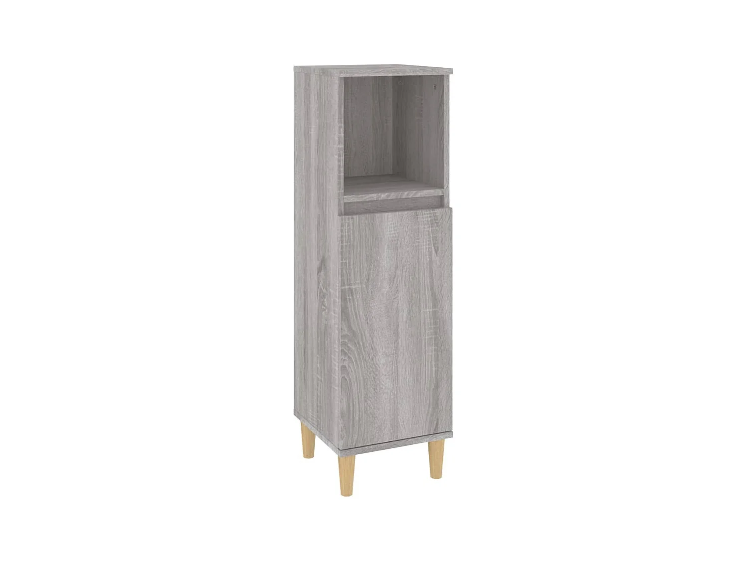 Armoire salle de bain sonoma gris 30x30x100