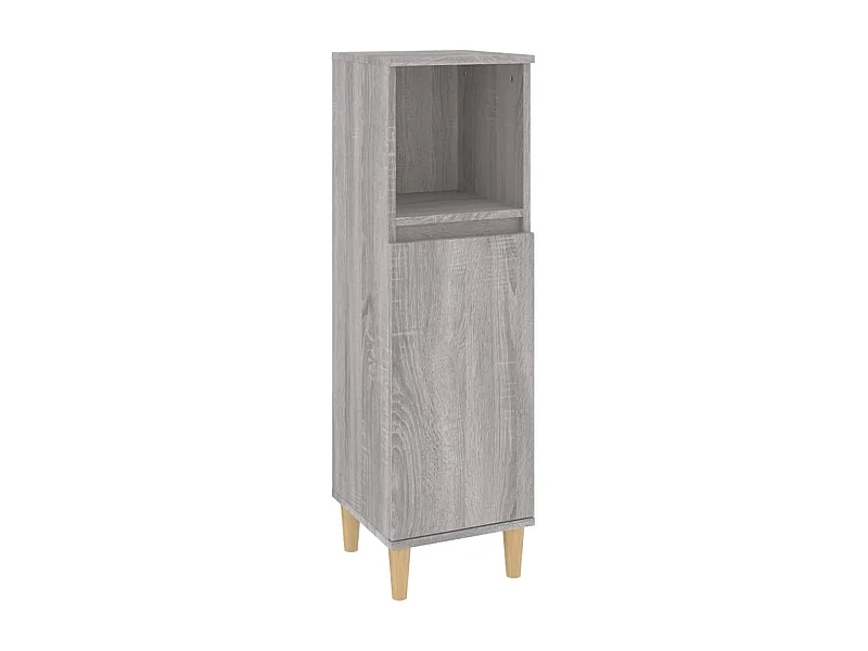 Armoire salle de bain sonoma gris 30x30x100