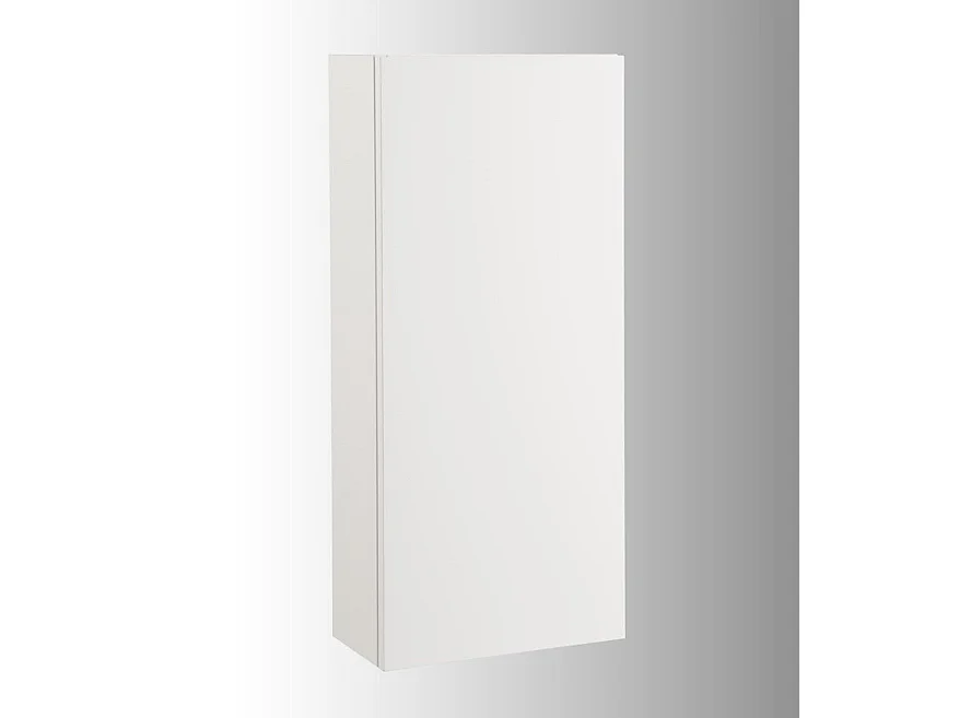 Ensemble meuble de salle de bain 1 étagère 1 armoire bois foncé et miroir lumineux Teph L 70cm
