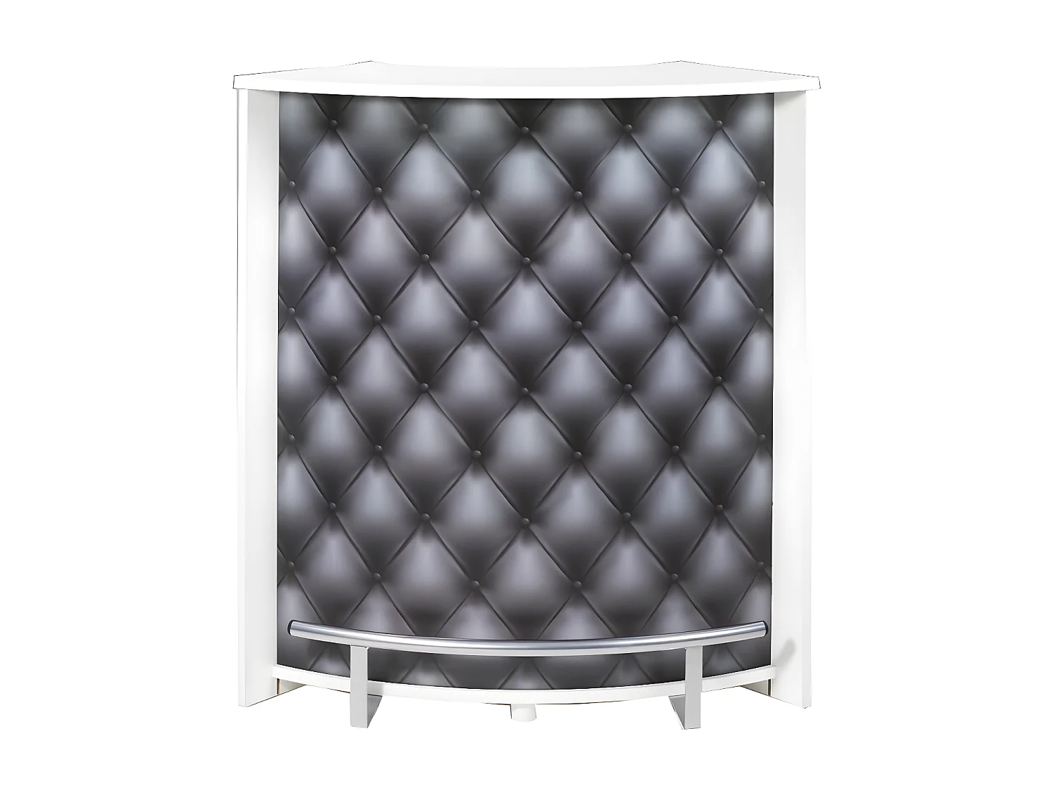 Witte toog en zwart gewatteerd Snackprint 96 cm