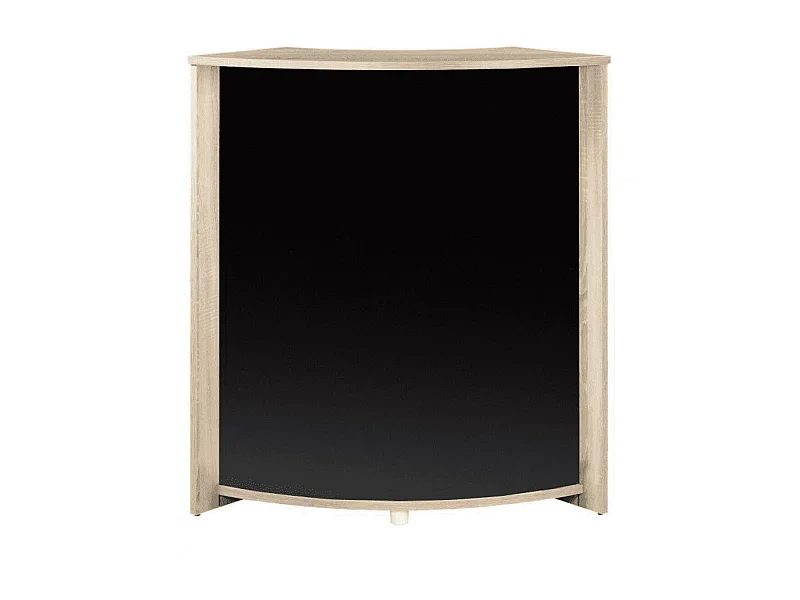 Snack bar naturel eiken en zwart 96 cm