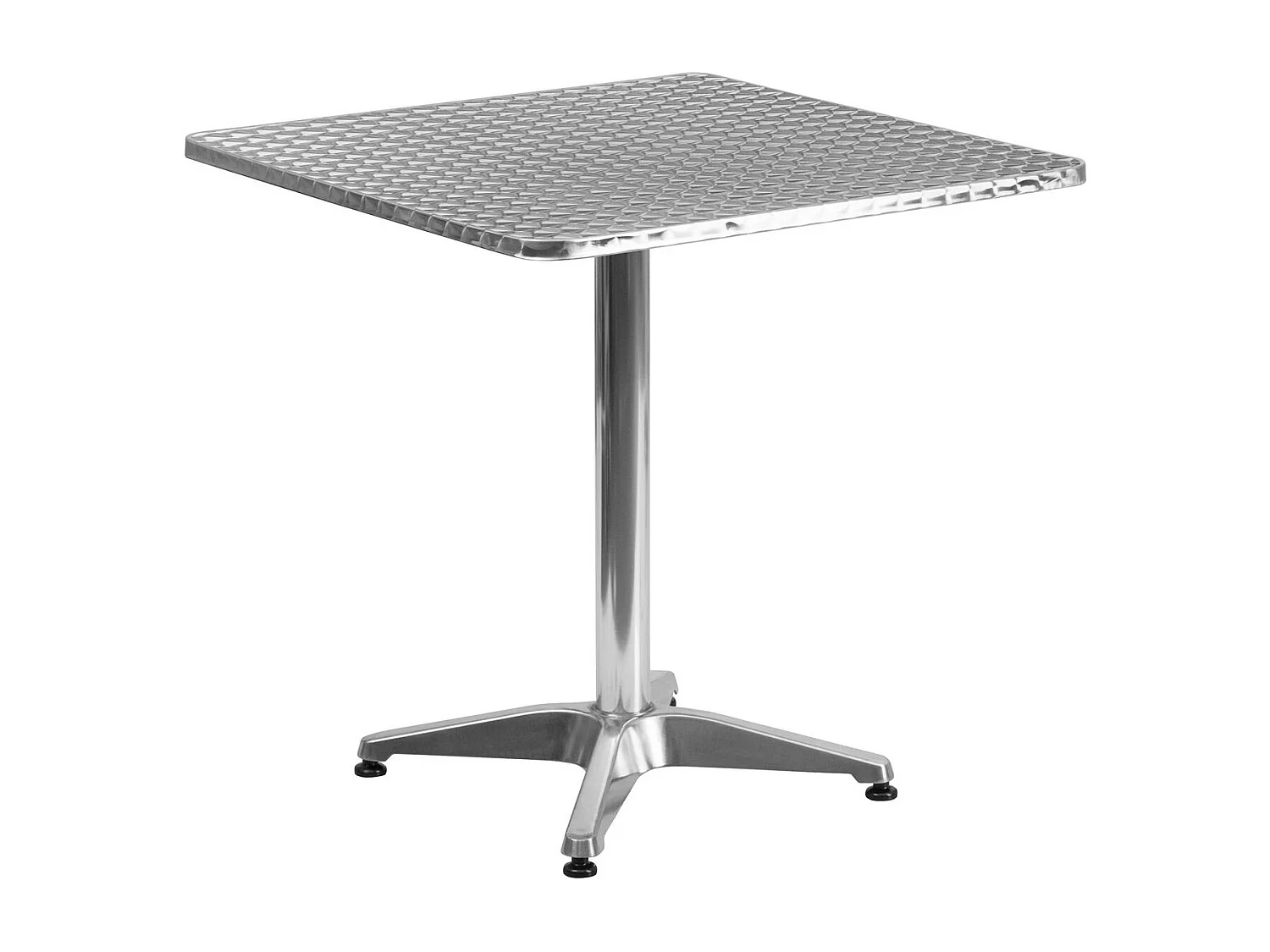 Table carrée pliante en aluminium pour bar et restaurant 70cm