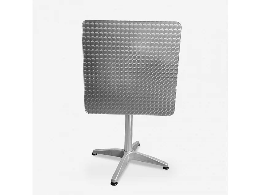 Table carrée pliante en aluminium pour bar et restaurant 70cm