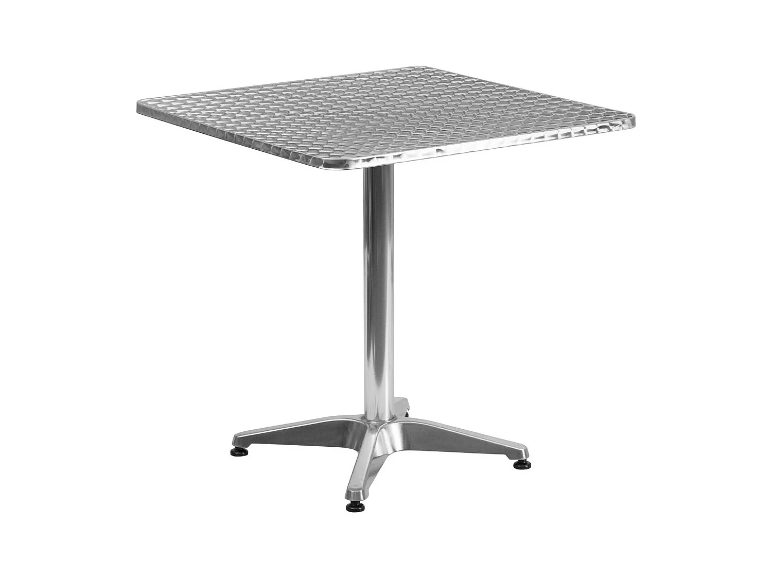 Table carrée pliante en aluminium pour bar et restaurant 70cm