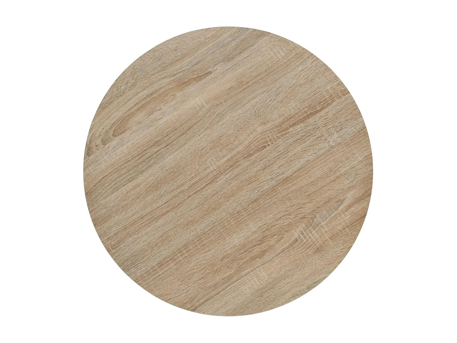 Table de bistro MDF et acier Rond 60x75 Couleur de chêne