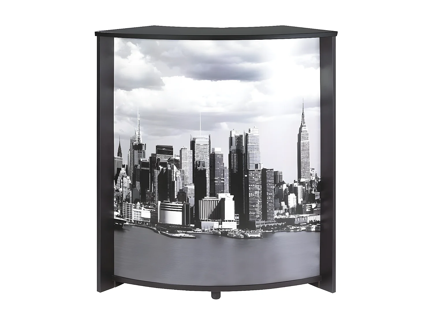 Manhattan Snack zwart en bedrukte toog 96 cm