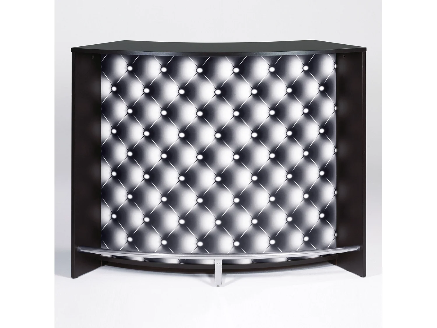 Comptoir de bar noir et imprimé capiton noir Snack 134