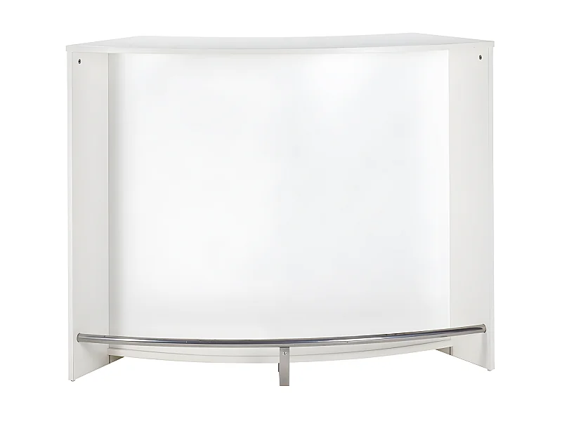 Comptoir de bar 2 portes blanc Snack 134cm