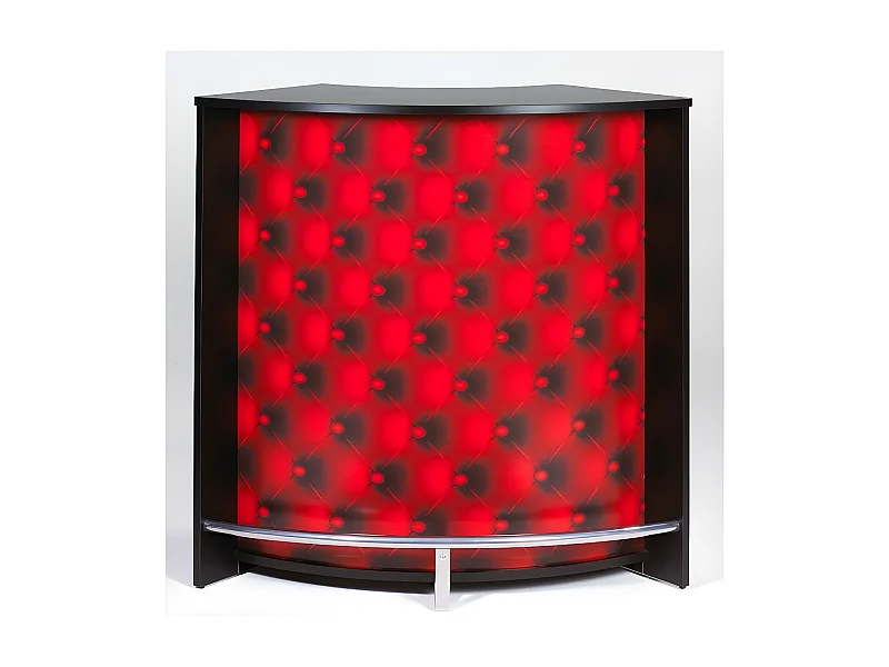 Zwarte toog met rode opdruk Snack 106