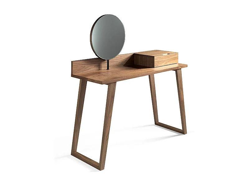 Coiffeuse bois plaqué noyer Maubry