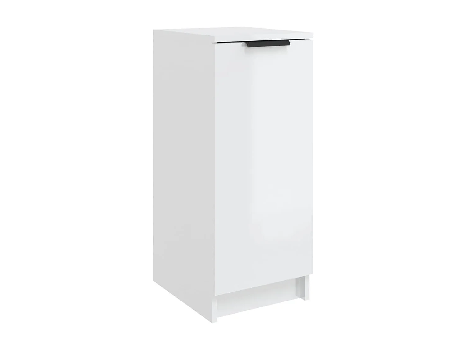 Armoire à chaussure Blanc brillant 30x35x70 Bois d'ingénierie