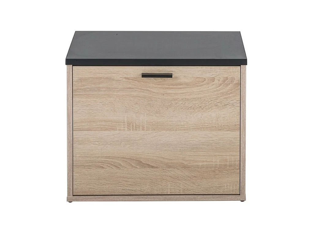 Meuble chaussure 1 abattant chêne naturel 9 paires Lohan