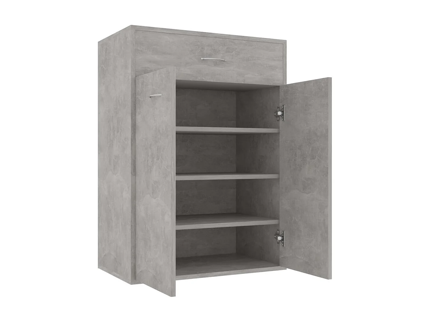 Armoire à chaussures Gris béton 60x35x84