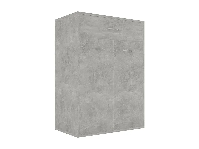 Armoire à chaussures Gris béton 60x35x84