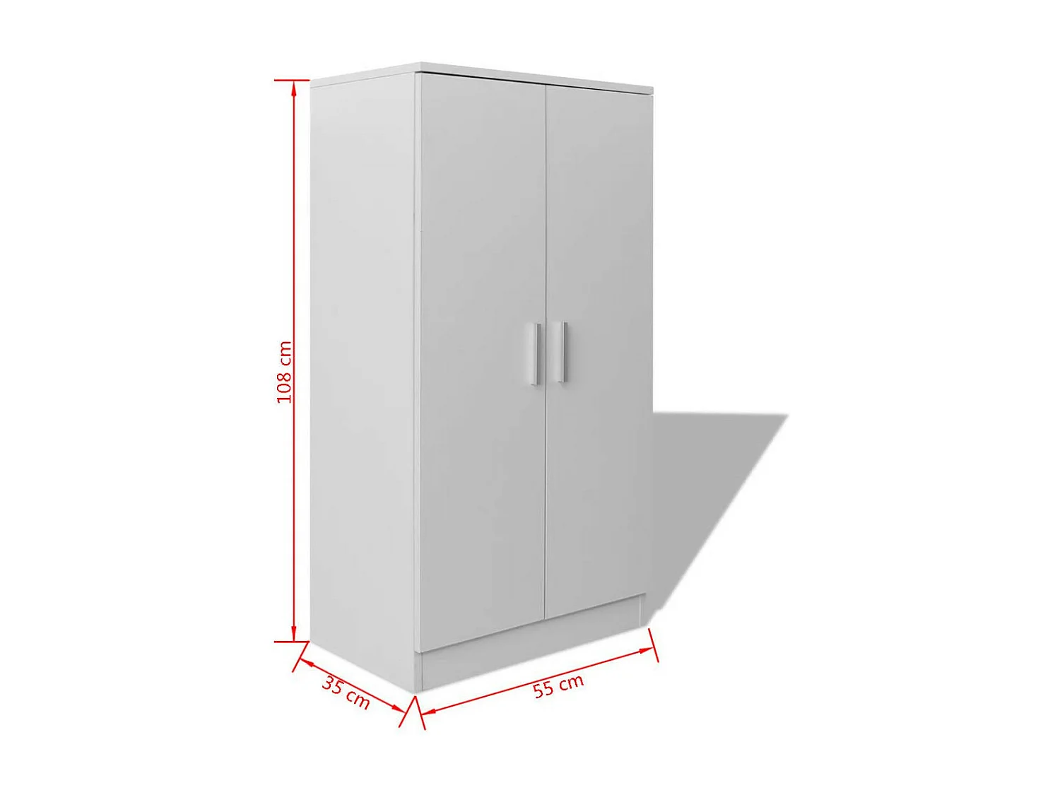 Meuble à chaussures 7 étagères blanc
