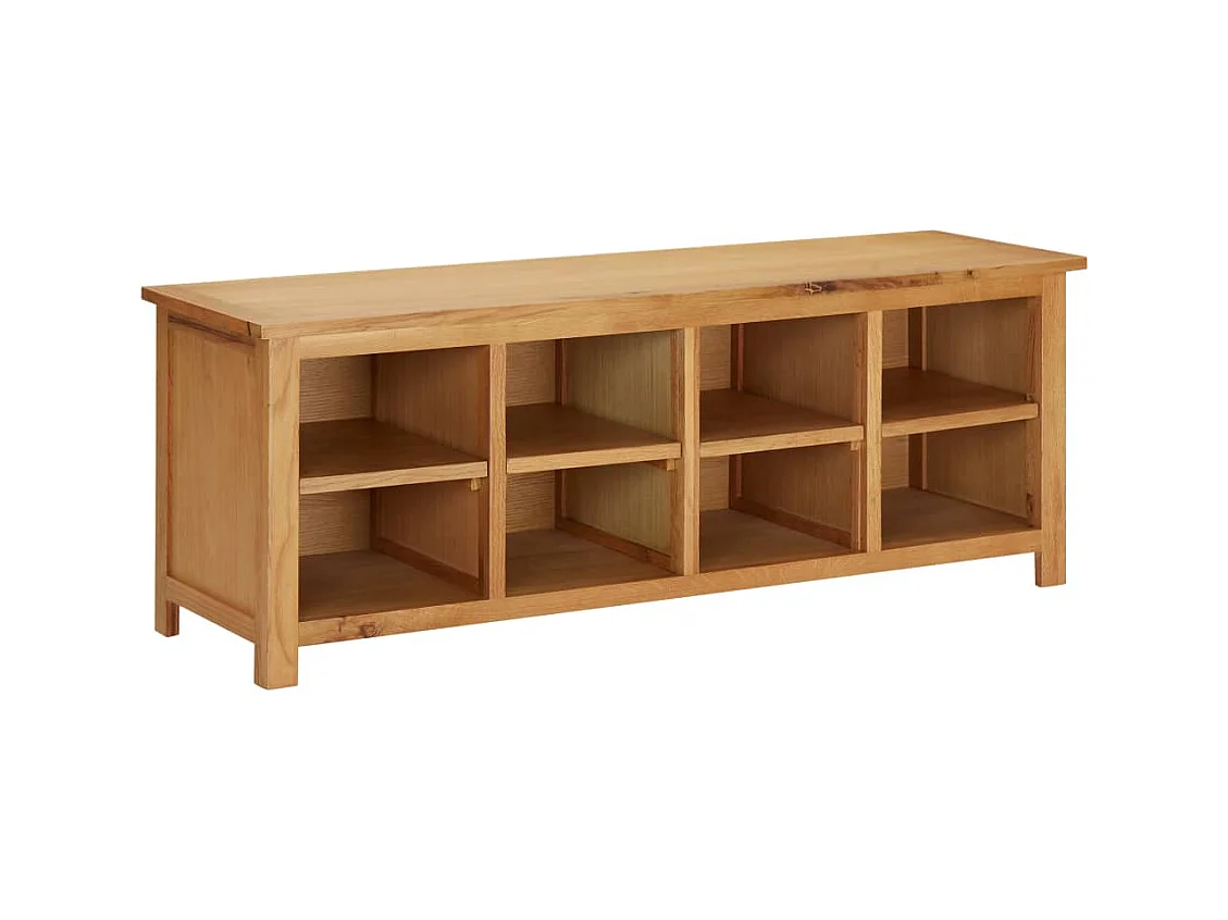 Étagère à chaussures 114x37x45 Bois de chêne solide