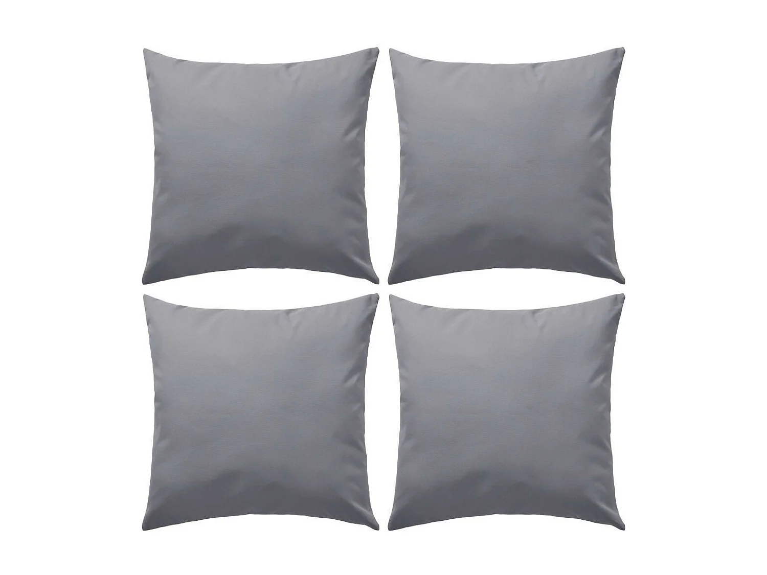 Oreiller d'extérieur 4 pièces 45x45 Gris