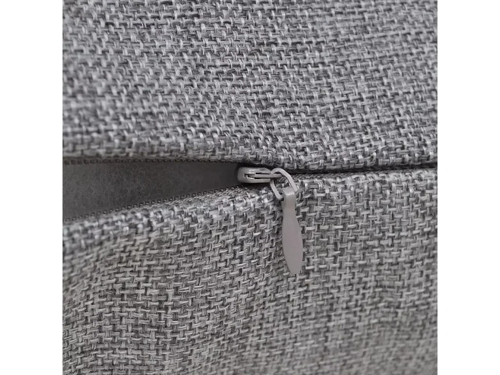 Housses de coussin 4 pcs Aspect de lin Anthracite 40x40