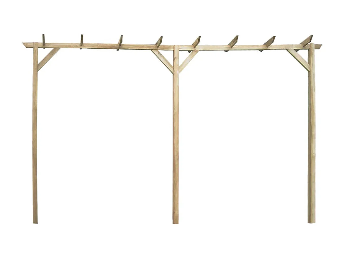 Pergola de jardin 400 x 40x205 Bois