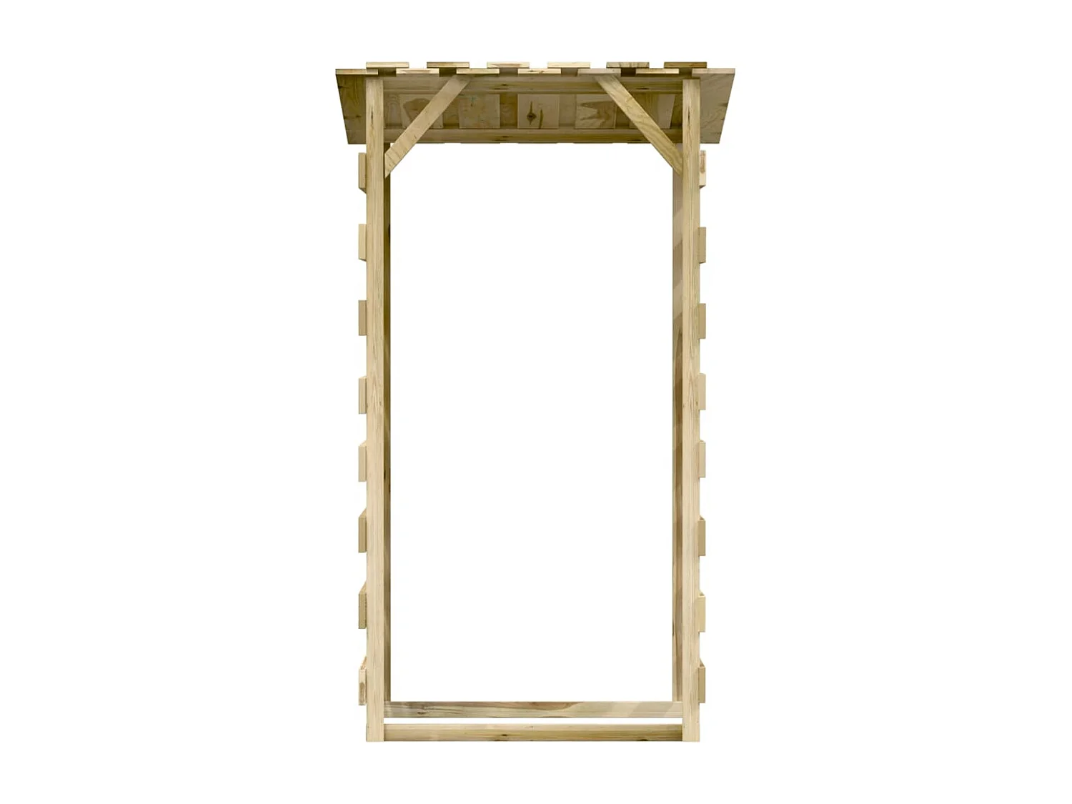 Pergolas avec toits 2 pcs 100x90x200 Bois de pin imprégné