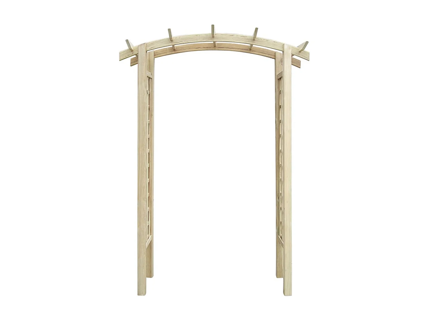 Voûte en treillis 150x50x210 Bois